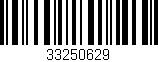 Código de barras (EAN, GTIN, SKU, ISBN): '33250629'