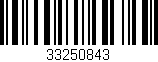 Código de barras (EAN, GTIN, SKU, ISBN): '33250843'