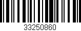 Código de barras (EAN, GTIN, SKU, ISBN): '33250860'
