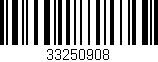 Código de barras (EAN, GTIN, SKU, ISBN): '33250908'