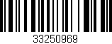 Código de barras (EAN, GTIN, SKU, ISBN): '33250969'