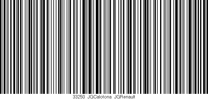 Código de barras (EAN, GTIN, SKU, ISBN): '33250_JGCalotona_JGRenault'