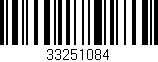 Código de barras (EAN, GTIN, SKU, ISBN): '33251084'