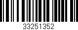 Código de barras (EAN, GTIN, SKU, ISBN): '33251352'