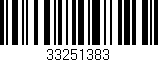 Código de barras (EAN, GTIN, SKU, ISBN): '33251383'