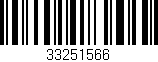 Código de barras (EAN, GTIN, SKU, ISBN): '33251566'