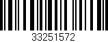 Código de barras (EAN, GTIN, SKU, ISBN): '33251572'