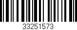Código de barras (EAN, GTIN, SKU, ISBN): '33251573'