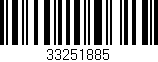 Código de barras (EAN, GTIN, SKU, ISBN): '33251885'