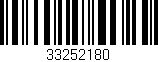 Código de barras (EAN, GTIN, SKU, ISBN): '33252180'