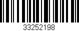 Código de barras (EAN, GTIN, SKU, ISBN): '33252198'