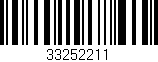 Código de barras (EAN, GTIN, SKU, ISBN): '33252211'