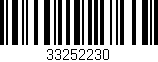Código de barras (EAN, GTIN, SKU, ISBN): '33252230'
