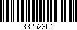 Código de barras (EAN, GTIN, SKU, ISBN): '33252301'