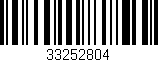 Código de barras (EAN, GTIN, SKU, ISBN): '33252804'