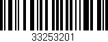 Código de barras (EAN, GTIN, SKU, ISBN): '33253201'