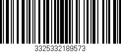 Código de barras (EAN, GTIN, SKU, ISBN): '3325332189573'
