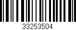 Código de barras (EAN, GTIN, SKU, ISBN): '33253504'