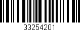 Código de barras (EAN, GTIN, SKU, ISBN): '33254201'