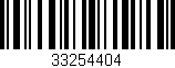 Código de barras (EAN, GTIN, SKU, ISBN): '33254404'
