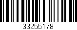Código de barras (EAN, GTIN, SKU, ISBN): '33255178'