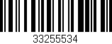 Código de barras (EAN, GTIN, SKU, ISBN): '33255534'