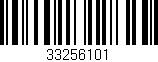 Código de barras (EAN, GTIN, SKU, ISBN): '33256101'