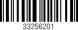 Código de barras (EAN, GTIN, SKU, ISBN): '33256201'