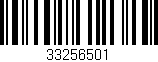 Código de barras (EAN, GTIN, SKU, ISBN): '33256501'