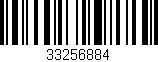 Código de barras (EAN, GTIN, SKU, ISBN): '33256884'