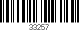 Código de barras (EAN, GTIN, SKU, ISBN): '33257'