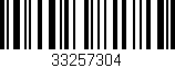Código de barras (EAN, GTIN, SKU, ISBN): '33257304'