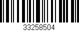 Código de barras (EAN, GTIN, SKU, ISBN): '33258504'