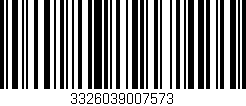 Código de barras (EAN, GTIN, SKU, ISBN): '3326039007573'