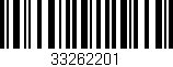 Código de barras (EAN, GTIN, SKU, ISBN): '33262201'