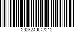 Código de barras (EAN, GTIN, SKU, ISBN): '3326240047313'