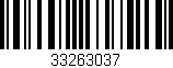 Código de barras (EAN, GTIN, SKU, ISBN): '33263037'