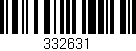Código de barras (EAN, GTIN, SKU, ISBN): '332631'