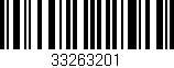 Código de barras (EAN, GTIN, SKU, ISBN): '33263201'