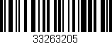 Código de barras (EAN, GTIN, SKU, ISBN): '33263205'