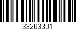 Código de barras (EAN, GTIN, SKU, ISBN): '33263301'