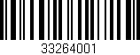 Código de barras (EAN, GTIN, SKU, ISBN): '33264001'