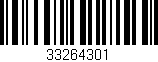 Código de barras (EAN, GTIN, SKU, ISBN): '33264301'