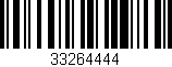 Código de barras (EAN, GTIN, SKU, ISBN): '33264444'