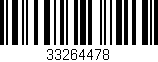 Código de barras (EAN, GTIN, SKU, ISBN): '33264478'