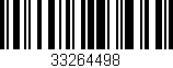Código de barras (EAN, GTIN, SKU, ISBN): '33264498'
