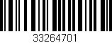 Código de barras (EAN, GTIN, SKU, ISBN): '33264701'