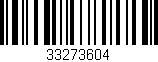 Código de barras (EAN, GTIN, SKU, ISBN): '33273604'