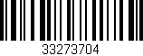Código de barras (EAN, GTIN, SKU, ISBN): '33273704'