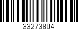 Código de barras (EAN, GTIN, SKU, ISBN): '33273804'